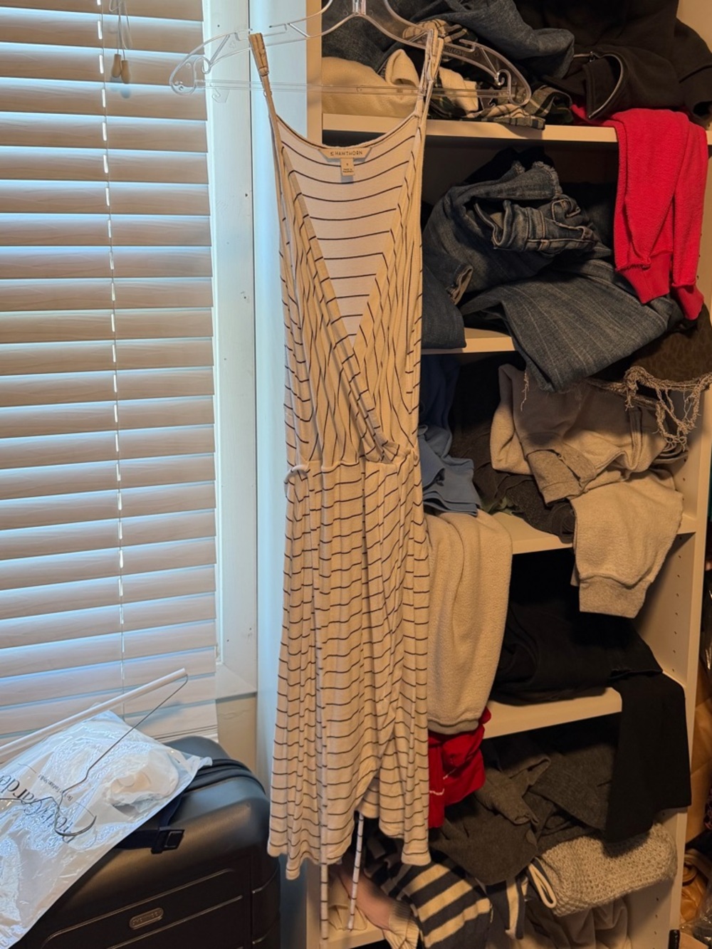 41 Hawthorn White and Navy Striped dress
